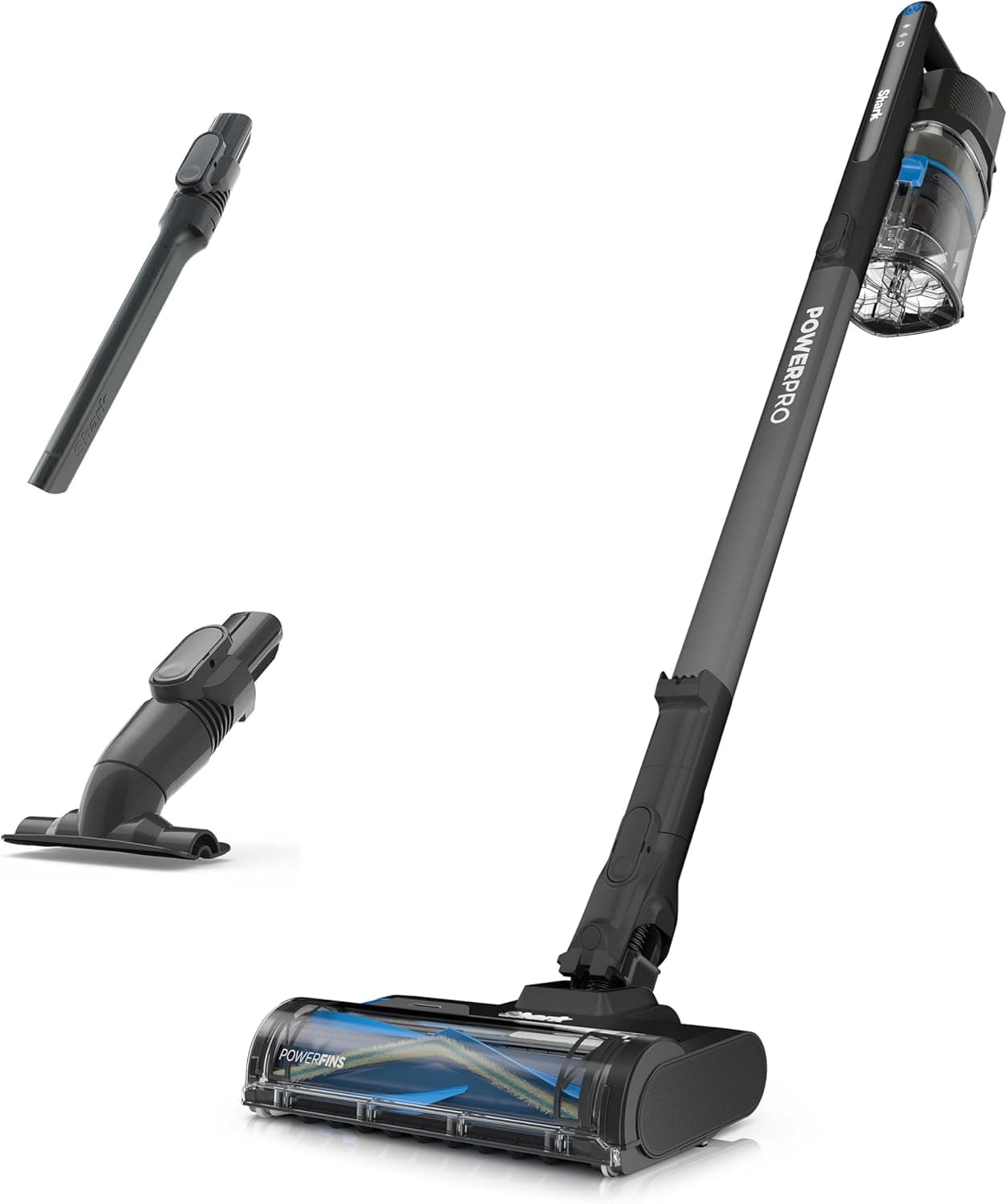 Shark PowerPro, Aspiradora sin Cable, Azul Metalizado, IZ370EU
