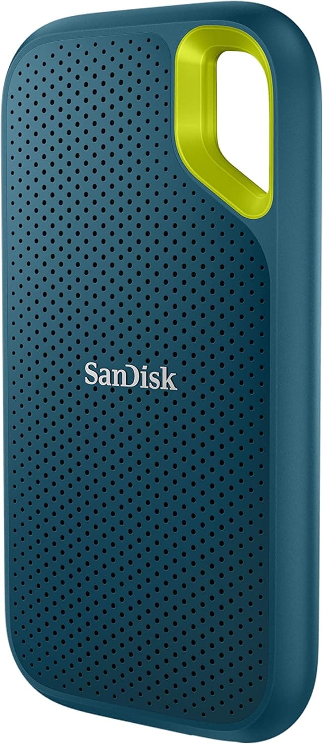 SanDisk 1TB Extreme SSD portátil, USB-C, Memoria de estado sólido NVMe externa, hasta 1050 MB/s, Clasificación IP65 de resistencia al agua y al polvo - Monterey