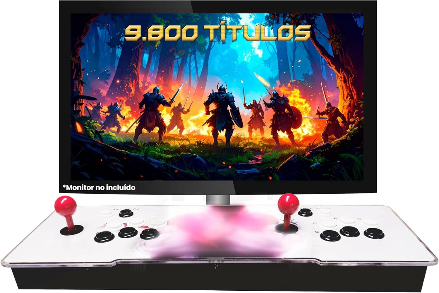 Maquina Arcade con 9800 Titulos. Consola Arcade Que Incluye 6 Botones por Jugador, 2 joysticks Estilo Sanwa DX2 Sistema Plus Saga
