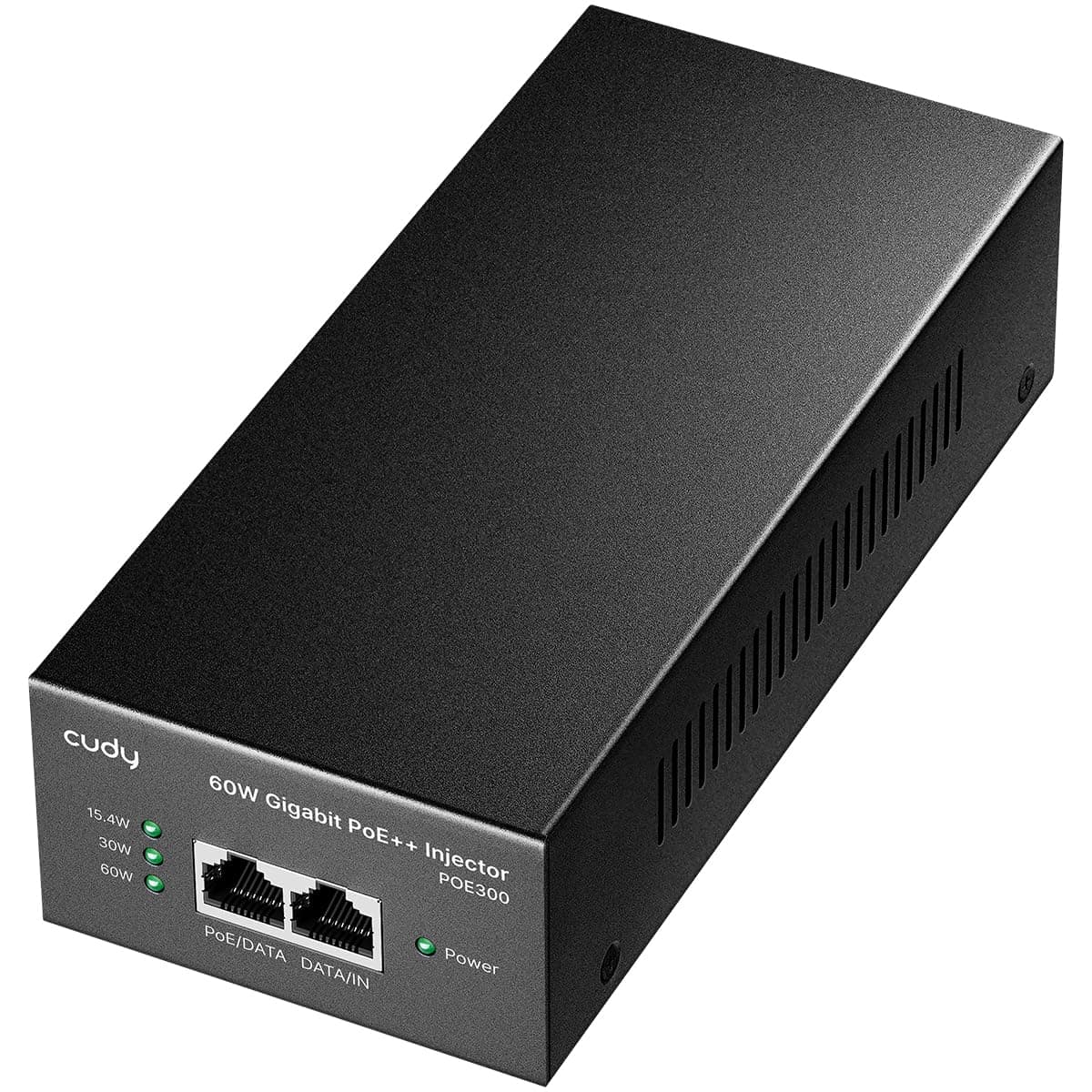 Cudy Inyector PoE Gigabit de 60 W, 802.3bt/at/AF, 4 Pares, POE300 2.0