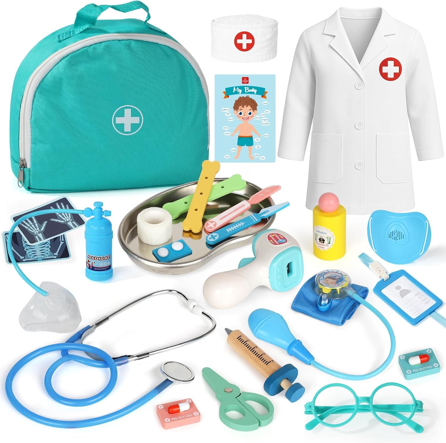 Lehoo Castle Maletin Medicos Juguete, Regalo Niña 3 Años