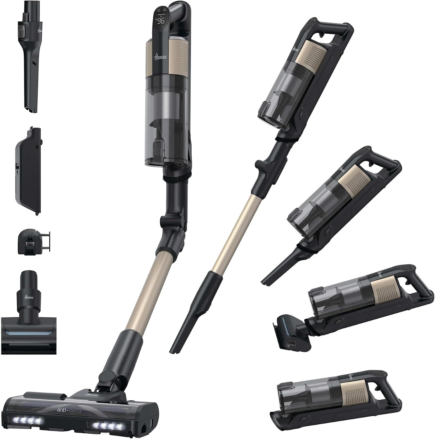 Hoover HF3 Core Pet Flexi Aspiradora Escoba | 60 Min + Accesorio Mascotas
