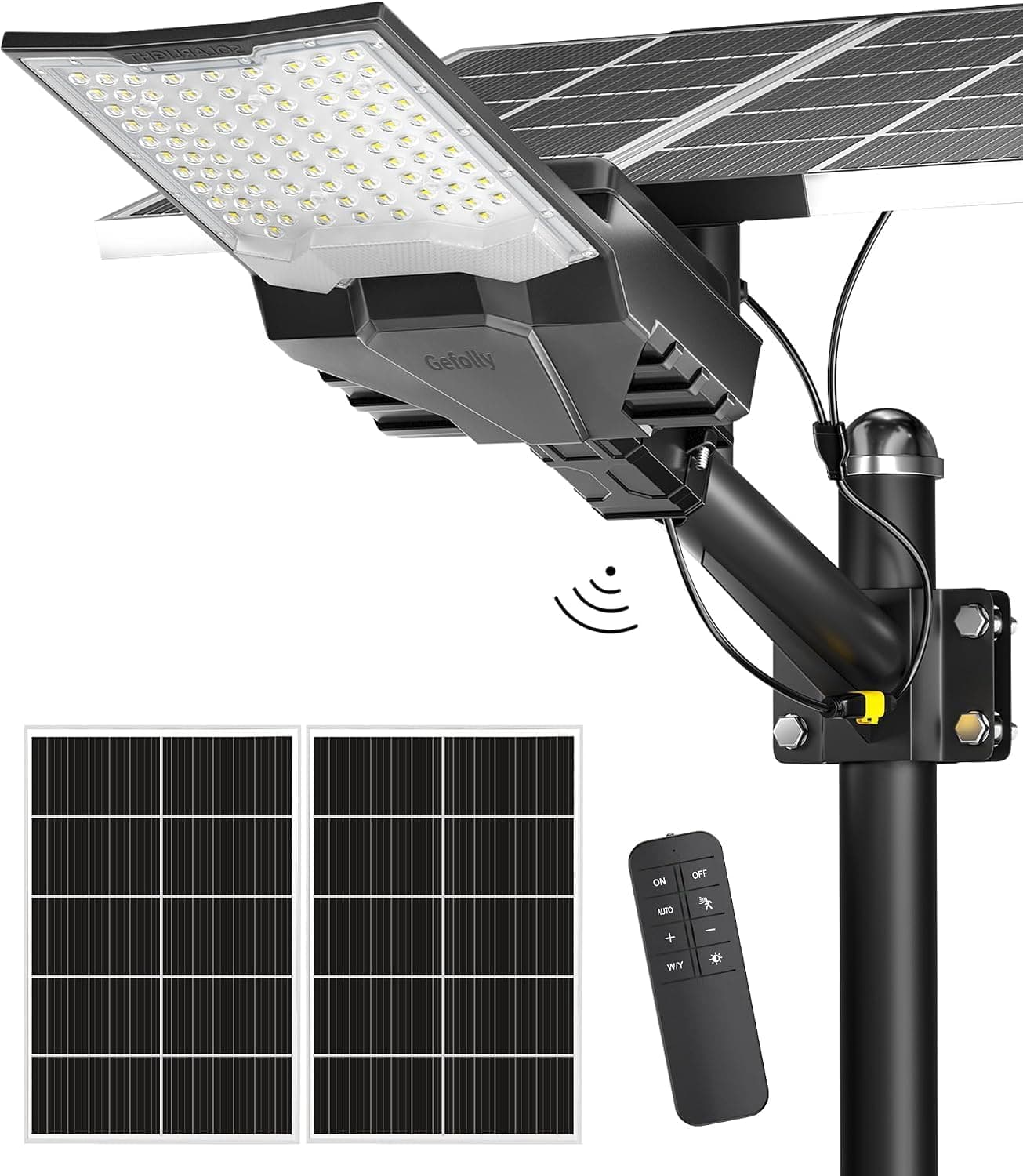 Gefolly SL-18000W Farolas Solares Exteriores, Focos Led Exterior Solares
