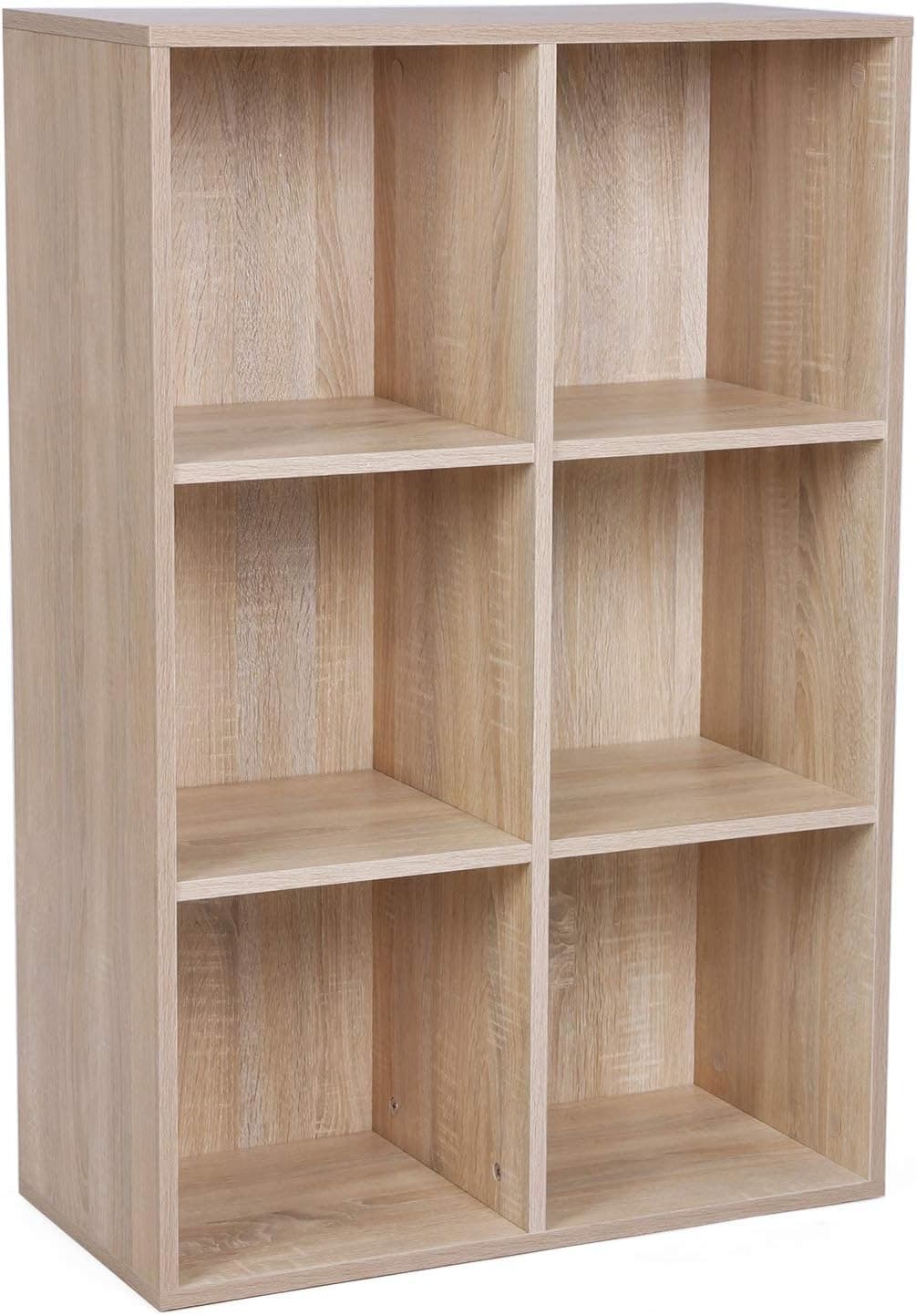VASAGLE Estantería de pie, Librería, Estanteria Cubos con 6 Compartimentos