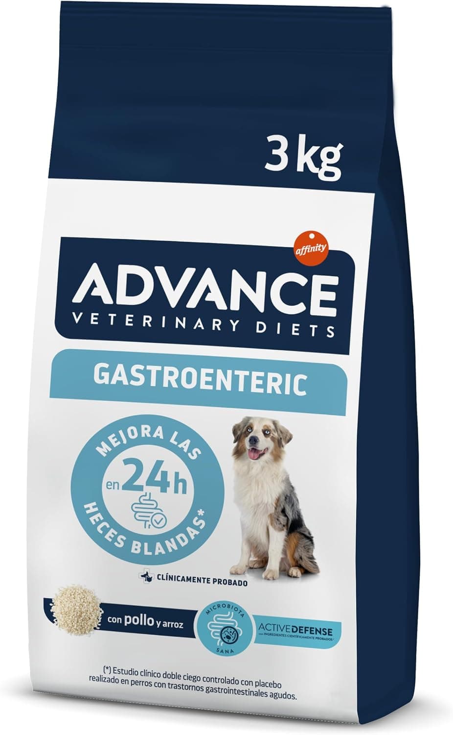 Advance Veterinary Diets Gastroenteric, Pienso para Perros con Trastornos gastrointestinales, 3kg