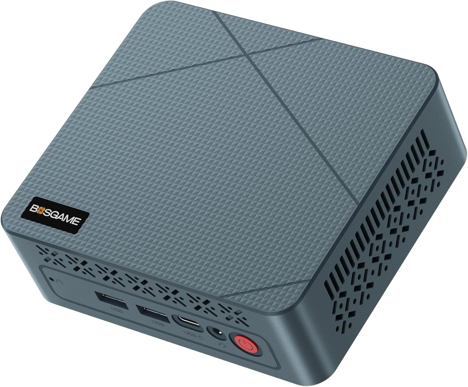 BOSGAME E2 Air Mini PC para hogar/Oficina, Ryzen 5 3501U (supera N150/4300U, hasta 3,7 GHz), 8GB RAM DDR4, 256GB SSD, Mini Ordenador, 2X HDMI, Triple Pantalla, WiFi 5, BT 5.0, LAN RJ45, WOL