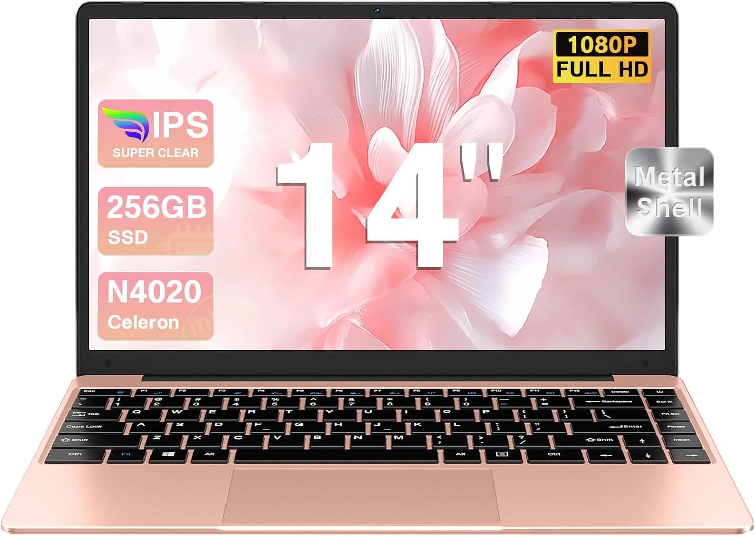 Ordenador Portátil 14 Pulgadas hasta 2,8 GHz Celeron 256GB SSD PC Portátil