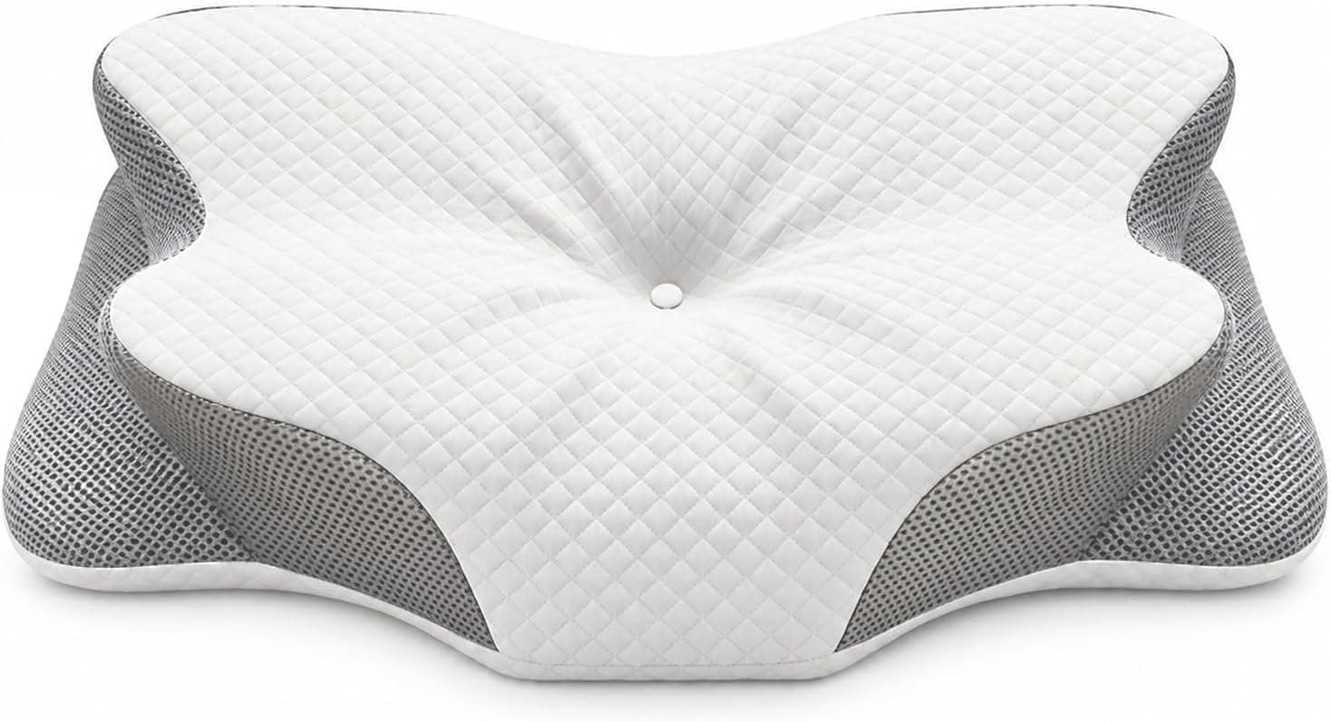 Almohada Cervicales Ergonómica,de Espuma Viscoelástica memoria 2 en 1