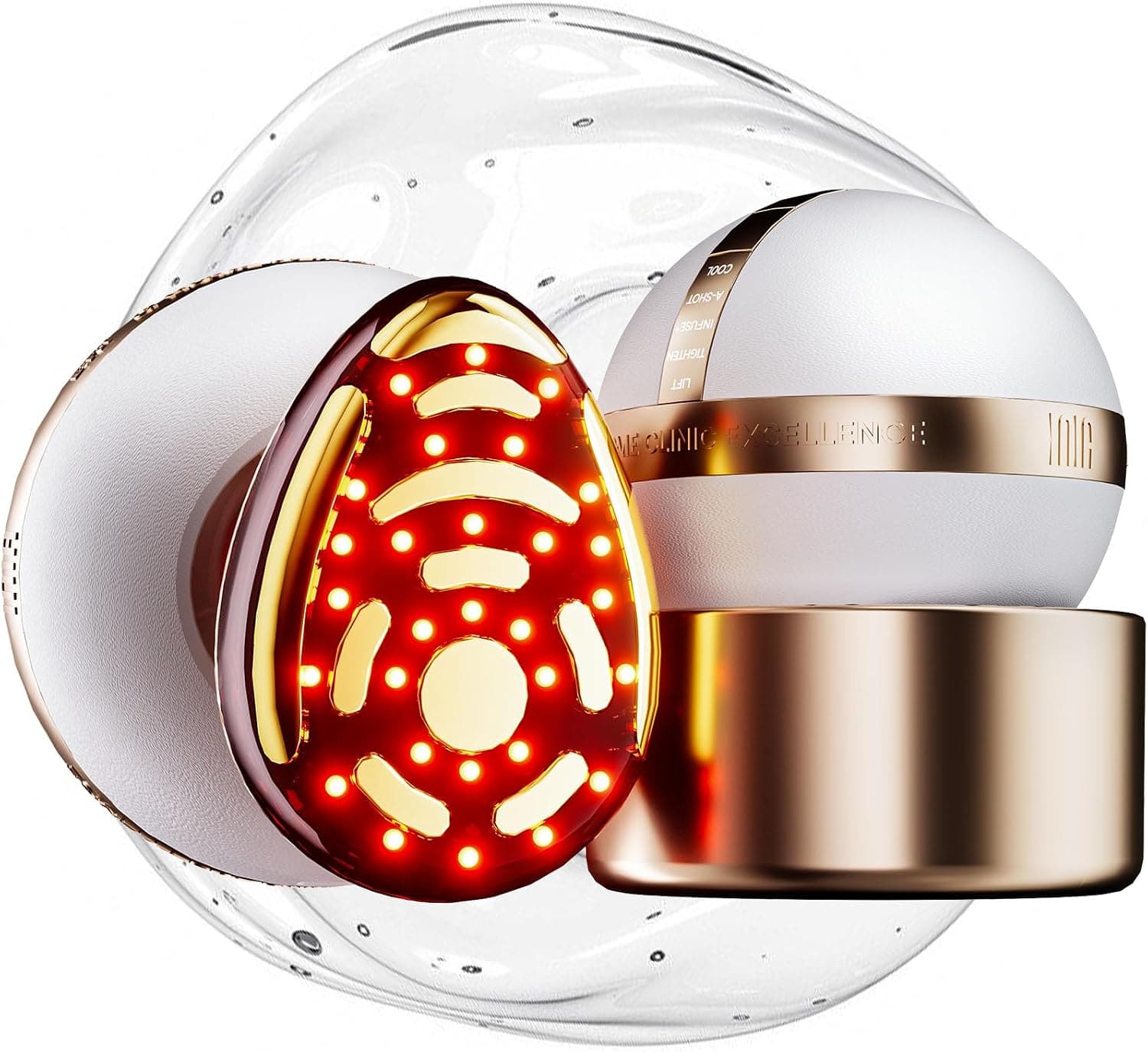 INIA SPHERA Dispositivo Facial Microcorriente con Luz Roja y Frío