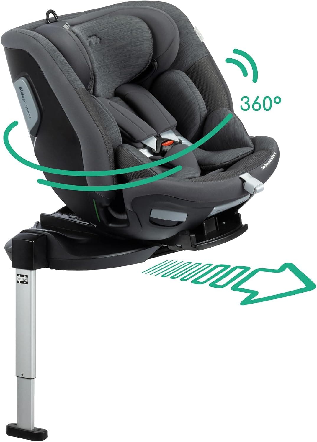 Bebeconfort RevolveFix Max 360 i-Size con SLIDETECH®, Element Graphite