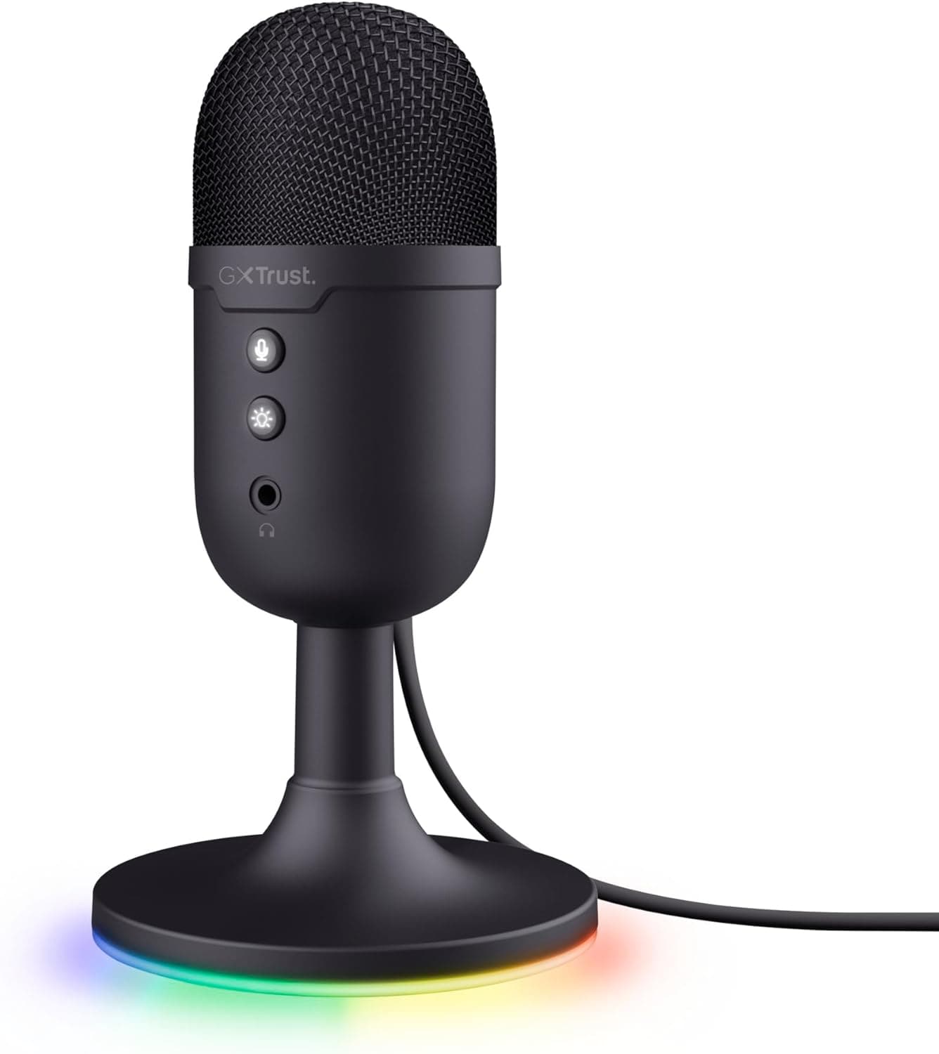 GXTrust Yami Micrófono PC USB para Streaming Podcast Twitch, Negro