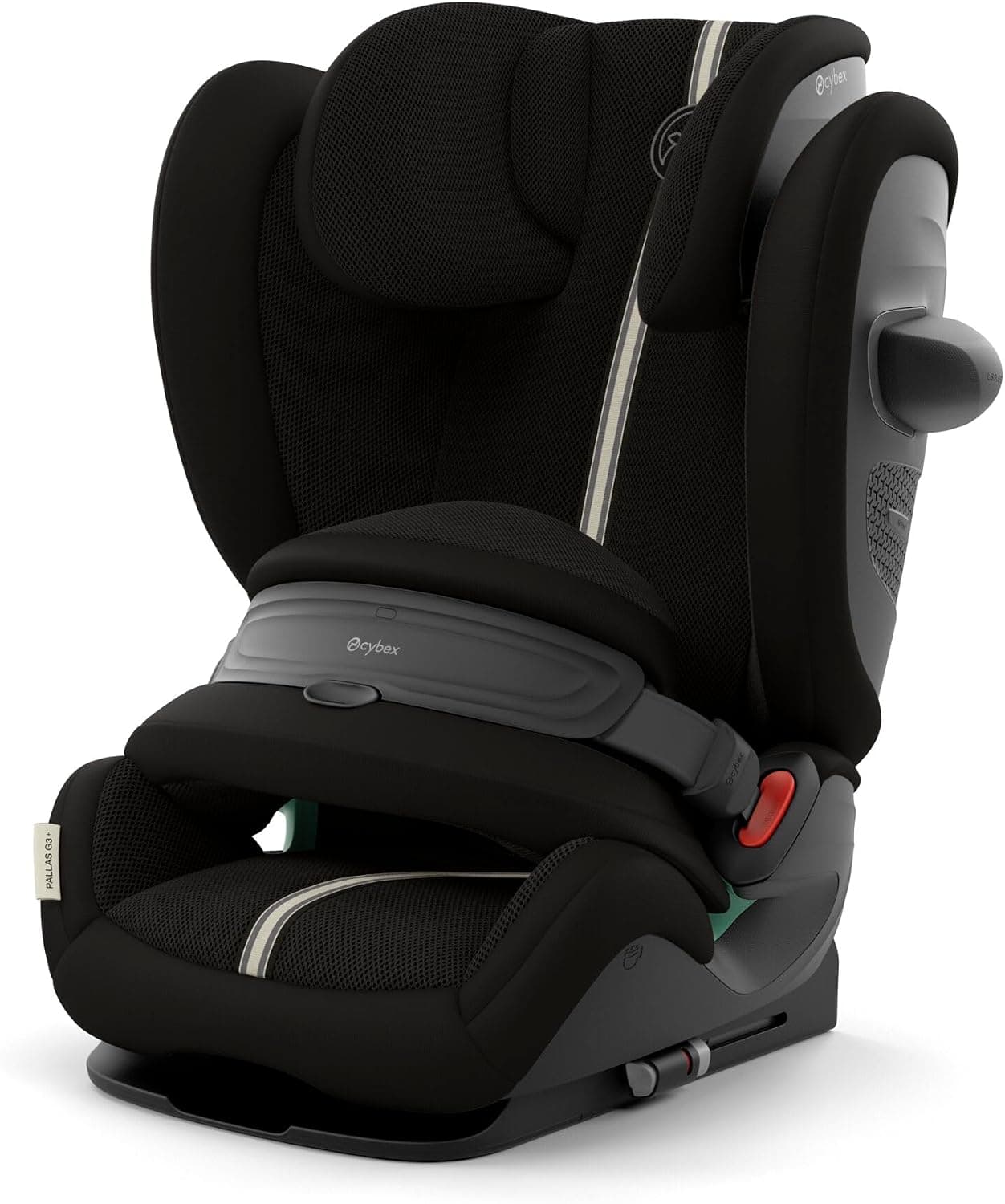 CYBEX Gold Silla de coche infantil Pallas G3 i-Size Plus, 76-150 cm, desde aprox. 15 meses hasta aprox. 12 años (aprox. 9 a 50 kg), Moon Black