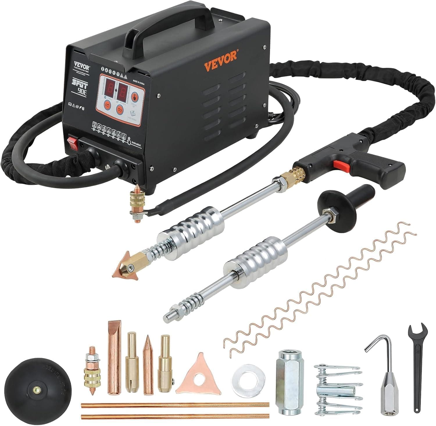 VEVOR-Kit de reparación de abolladuras G90E 3KW, Kit de reparación de abolladuras para Panel de vehículo, eliminación de abolladuras, alisado de Partes Delgadas del Cuerpo