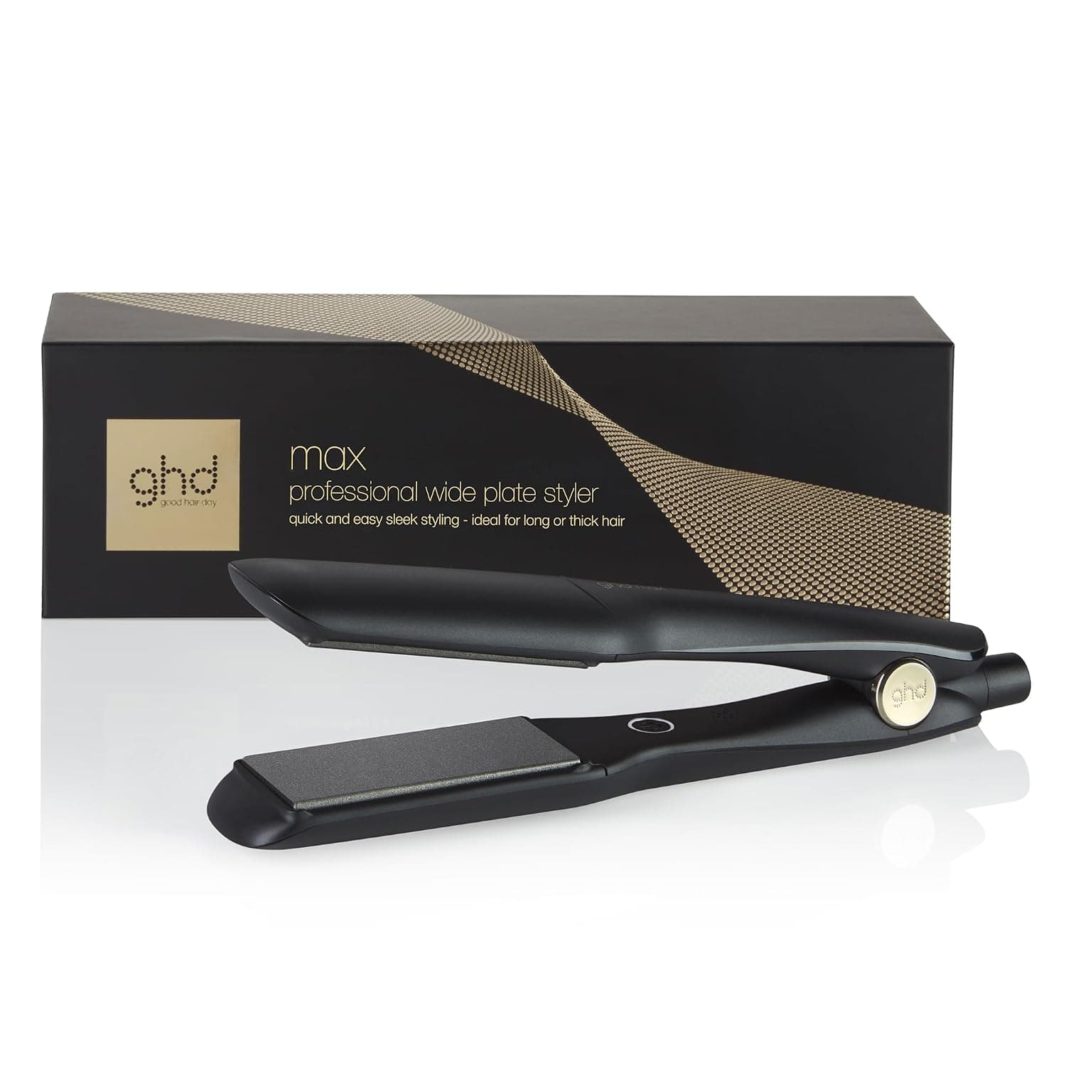 ghd Max - Plancha de Pelo Profesional de Placas Anchas, Más Brillo