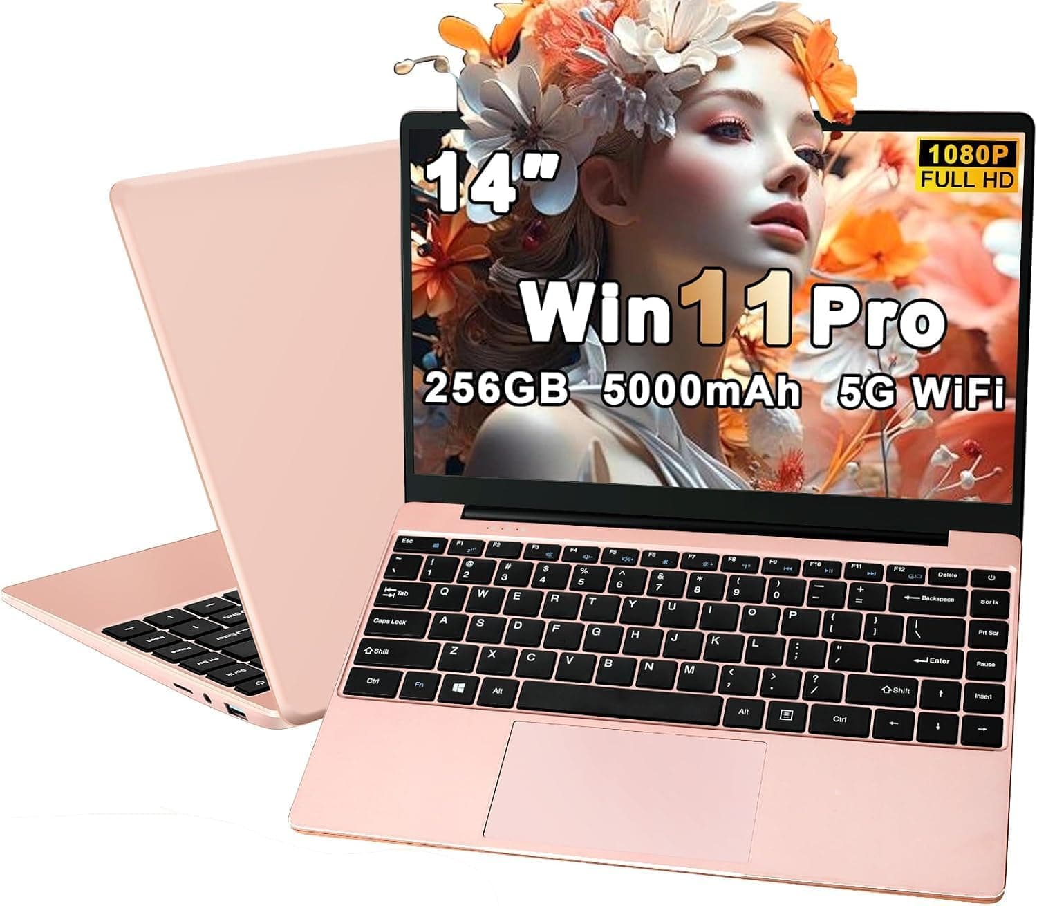 Ordenador Portátil Celeron N4020 Up to 2.8Ghz BT 4.2 1920*1080 FHD -Oro