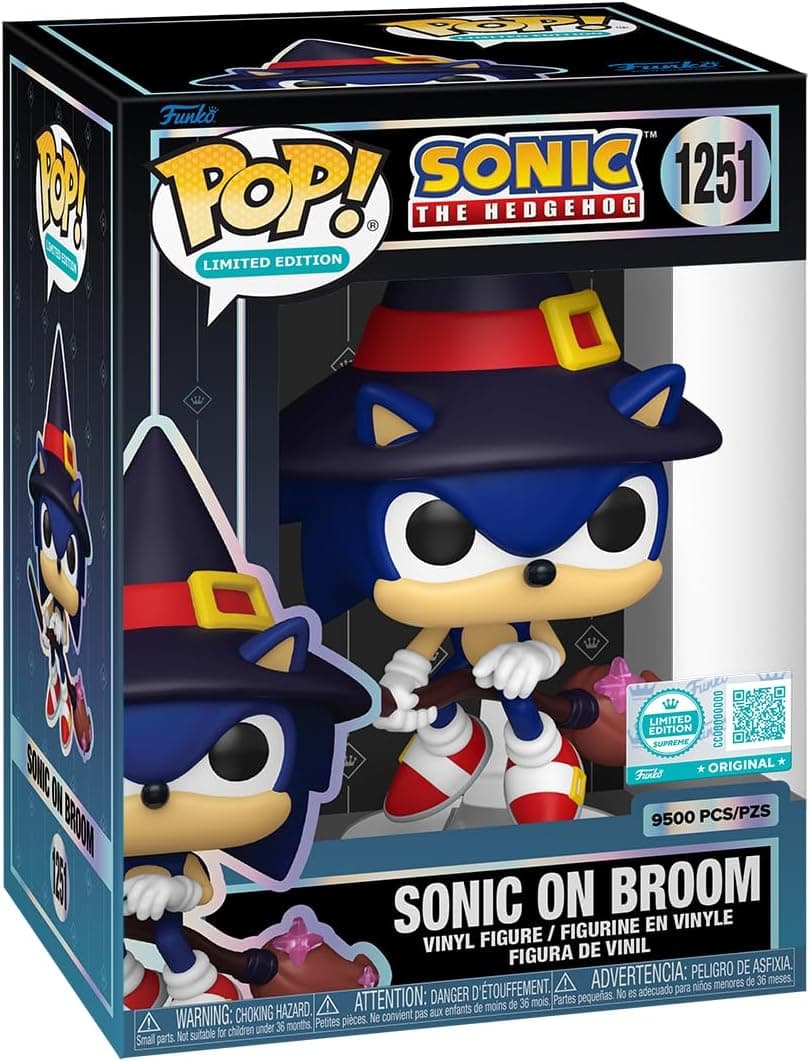 Funko Pop! Supreme Limited Edition: Sonic The Hedgehog - Sonic on Broom