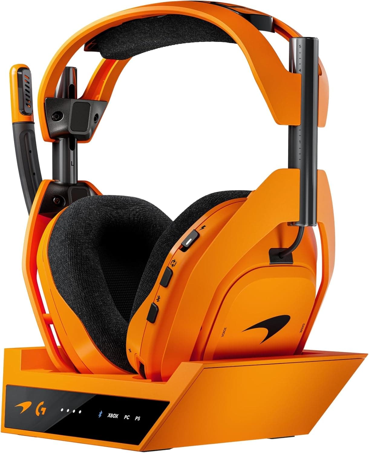 Logitech G Astro A50 X Lightspeed, Auriculares inalámbricos para Gaming + estación Base, Pro-G Graphene, PLAYSYNC en Xbox Series X|S + PS5 + PC/Mac, Bluetooth, Paso de HDMI 2.1 - Papaya Naranja