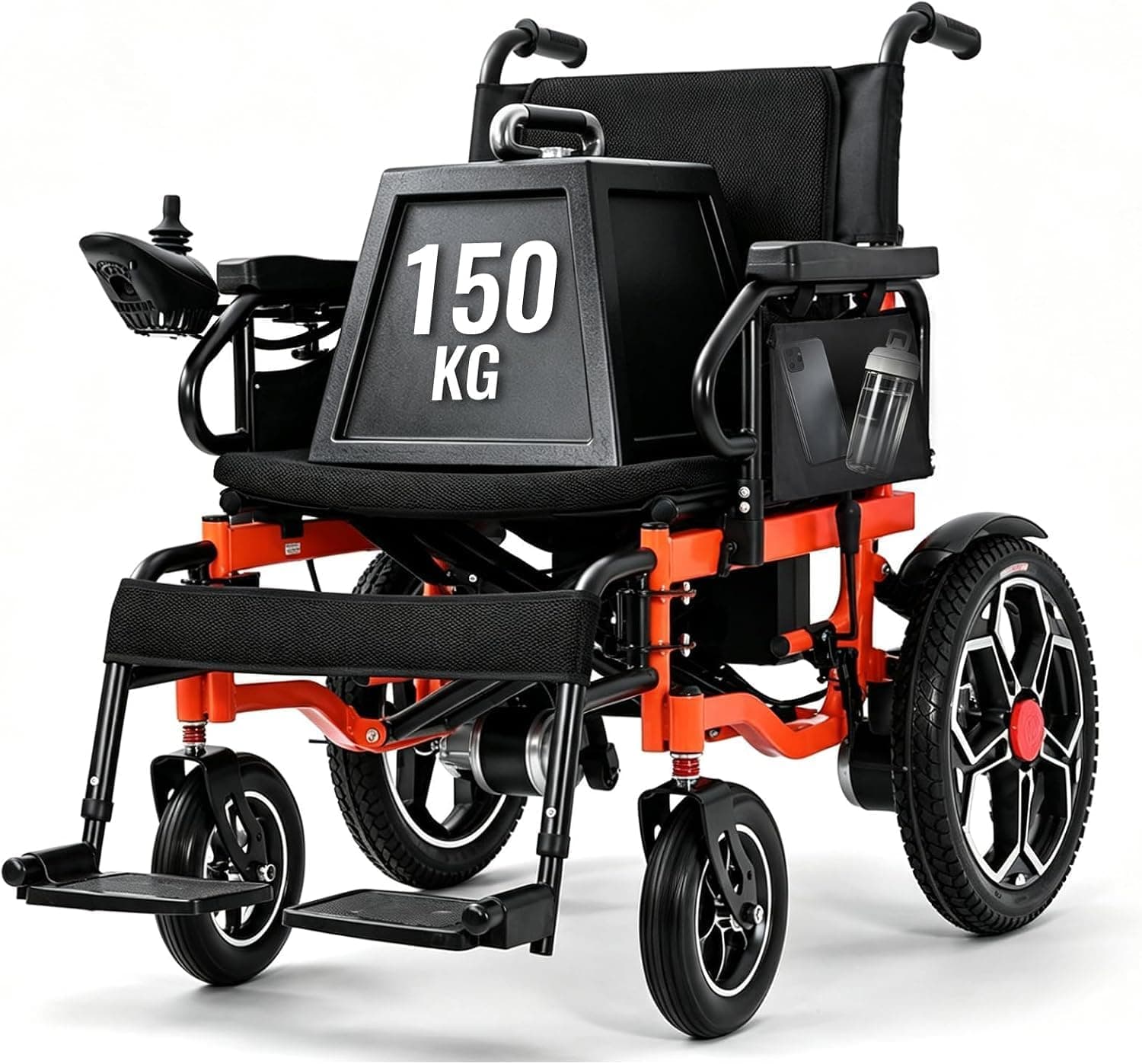 D09 Silla de Ruedas Eléctrica para Adultos, Asiento Ancho, 500 W