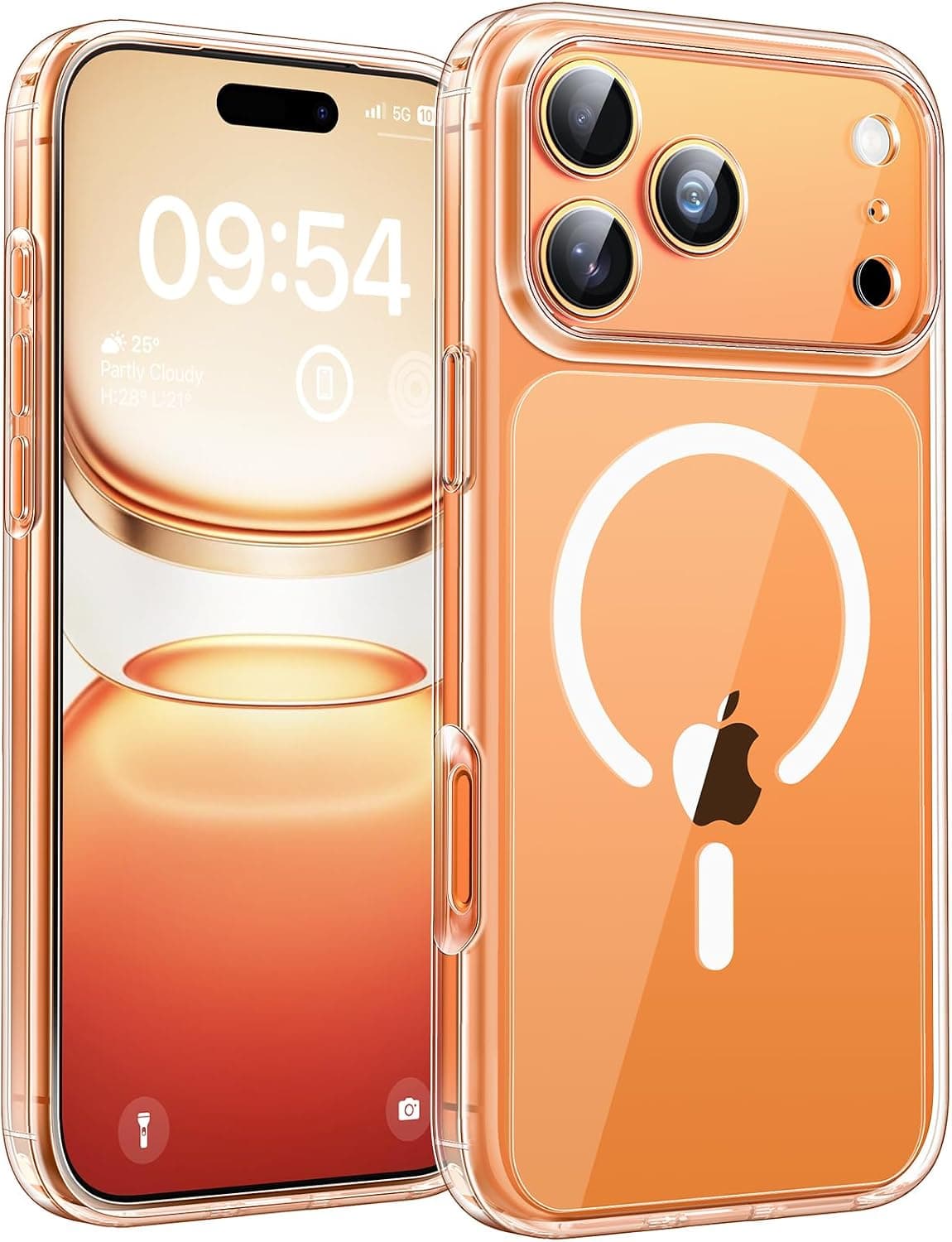 TOCOL Funda para iPhone 17 Pro MAX, Compatible con MagSafe, Transparente