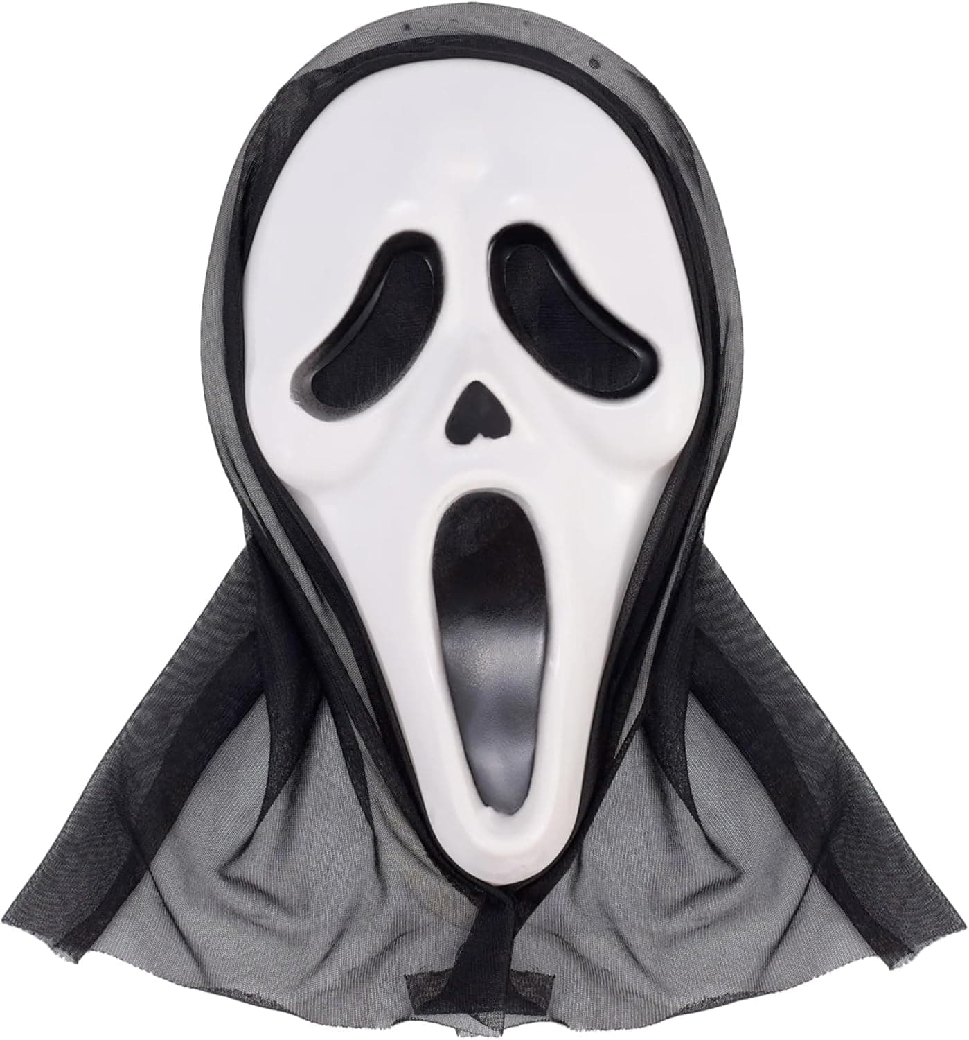 Máscara de Halloween de Scream de Costumed - para hombres y mujeres como disfraz para Halloween - Máscara de disfraz Ghostface, máscara de fantasma