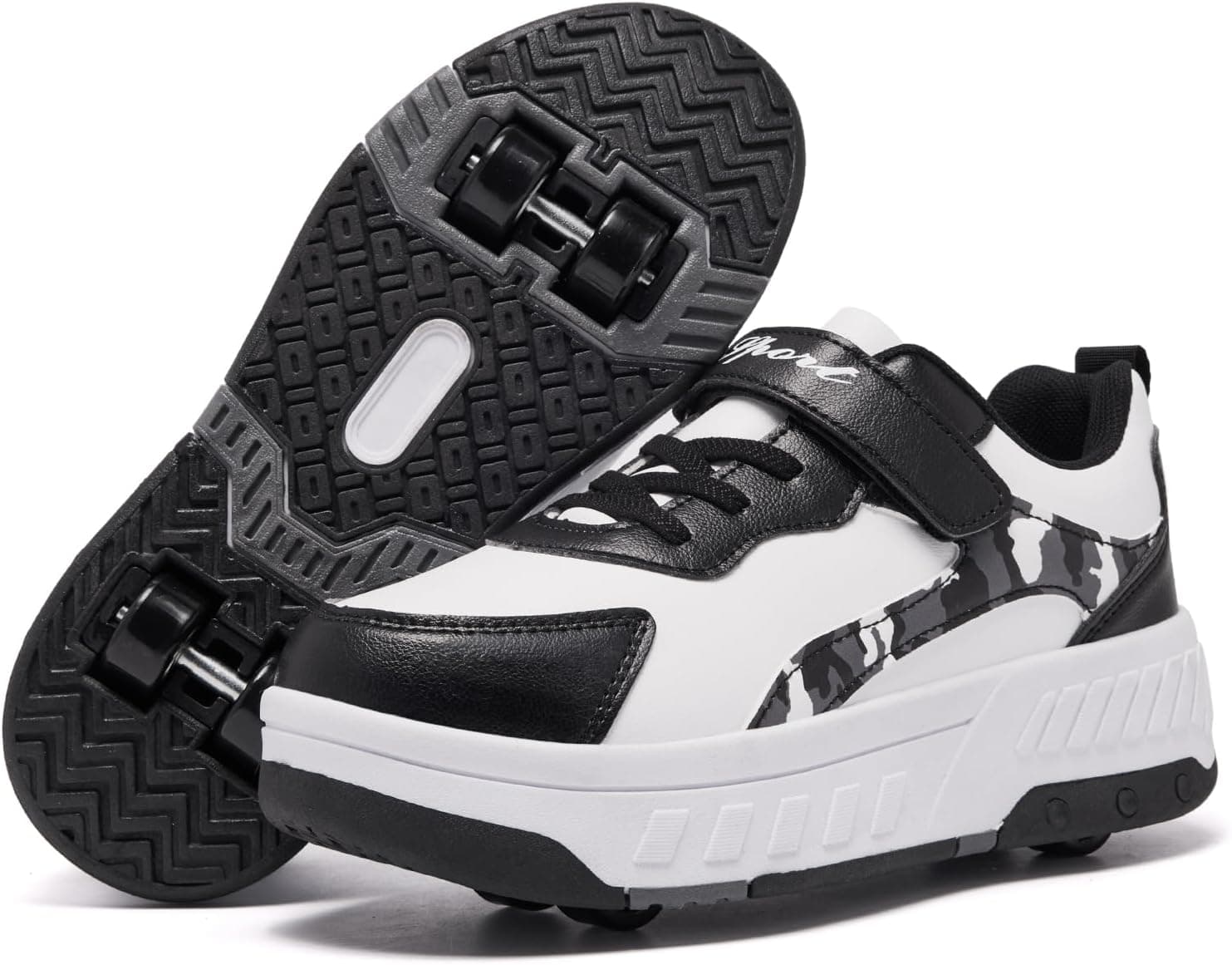 Zapatos con Ruedas para niños y niñas, Patines de Ruedas 2 en 1, Zapatillas de Patinete, Zapatillas de Skate
