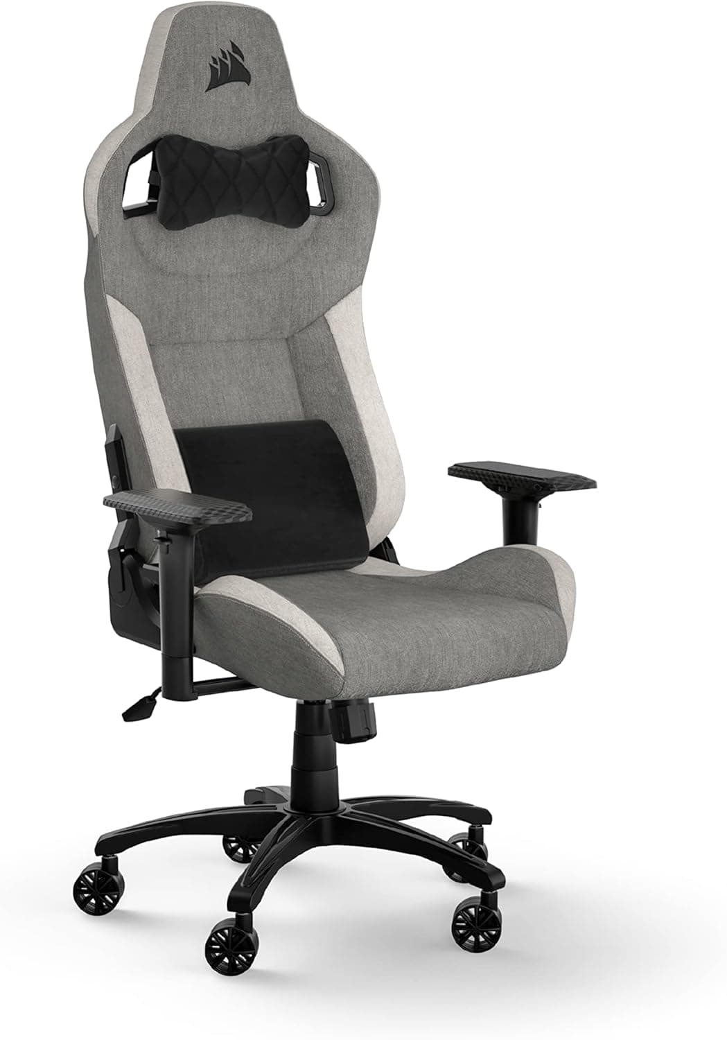 Corsair T3 Rush Fabric Silla para Juegos (2023) – Gris y Blanco