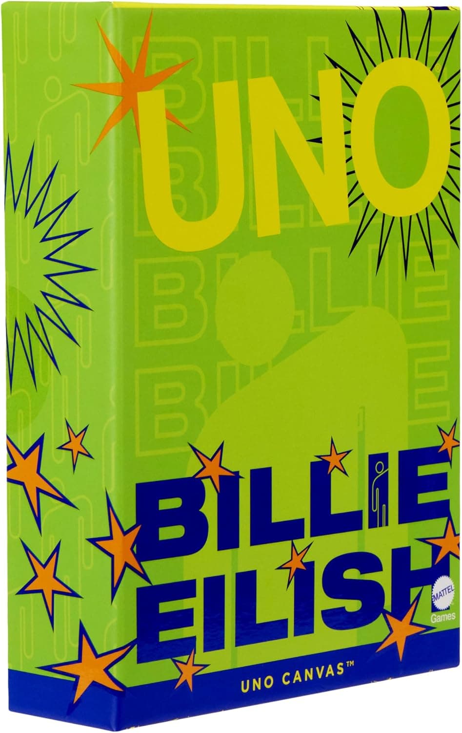 Mattel Games UNO Canvas Billie Eilish, juego de cartas
