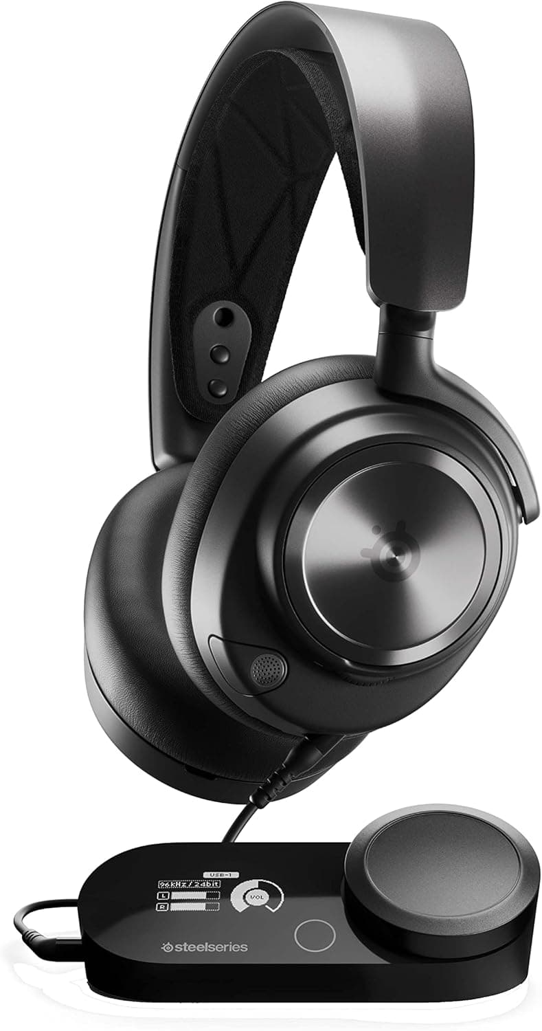 SteelSeries Arctis Nova Pro - Cascos Xbox Con Cable - Audio alta res - Audio espacio 360° - GameDAC Gen 2 - Micro ClearCast Gen 2 - Xbox, PC, PS5, PS4, Switch 2