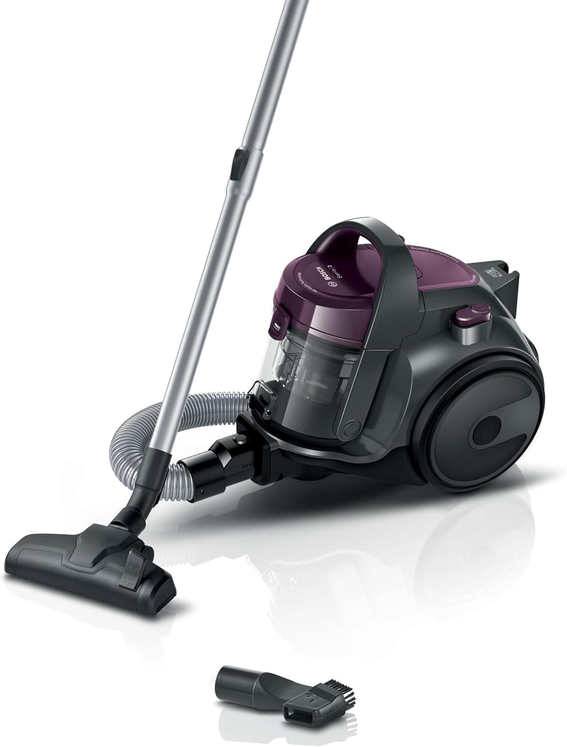 Bosch - Aspirador sin bolsa, Serie 2, Violeta, BGC05AAA1