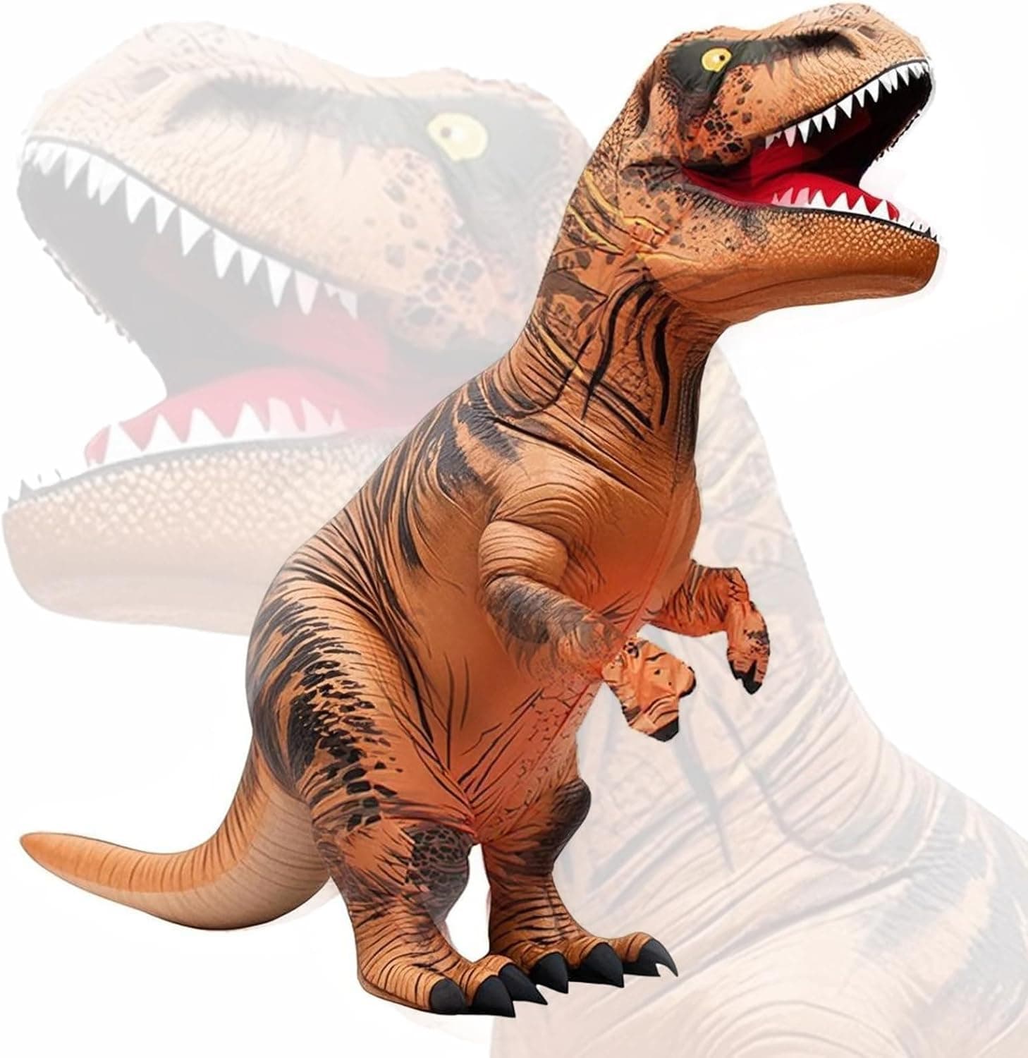 Disfraz Dinosaurio Adulto Hinchable T-Rex - Traje de Carnaval, Halloween, Fiestas - Tamaño Único, Fácil de Usar