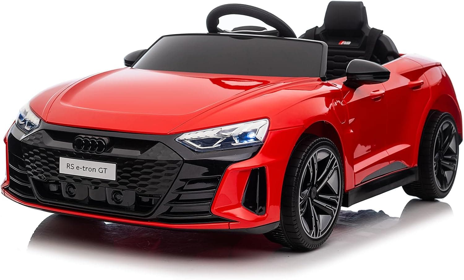 LALAHO Coche Audi RS E-Tron 12V Rojo Niños