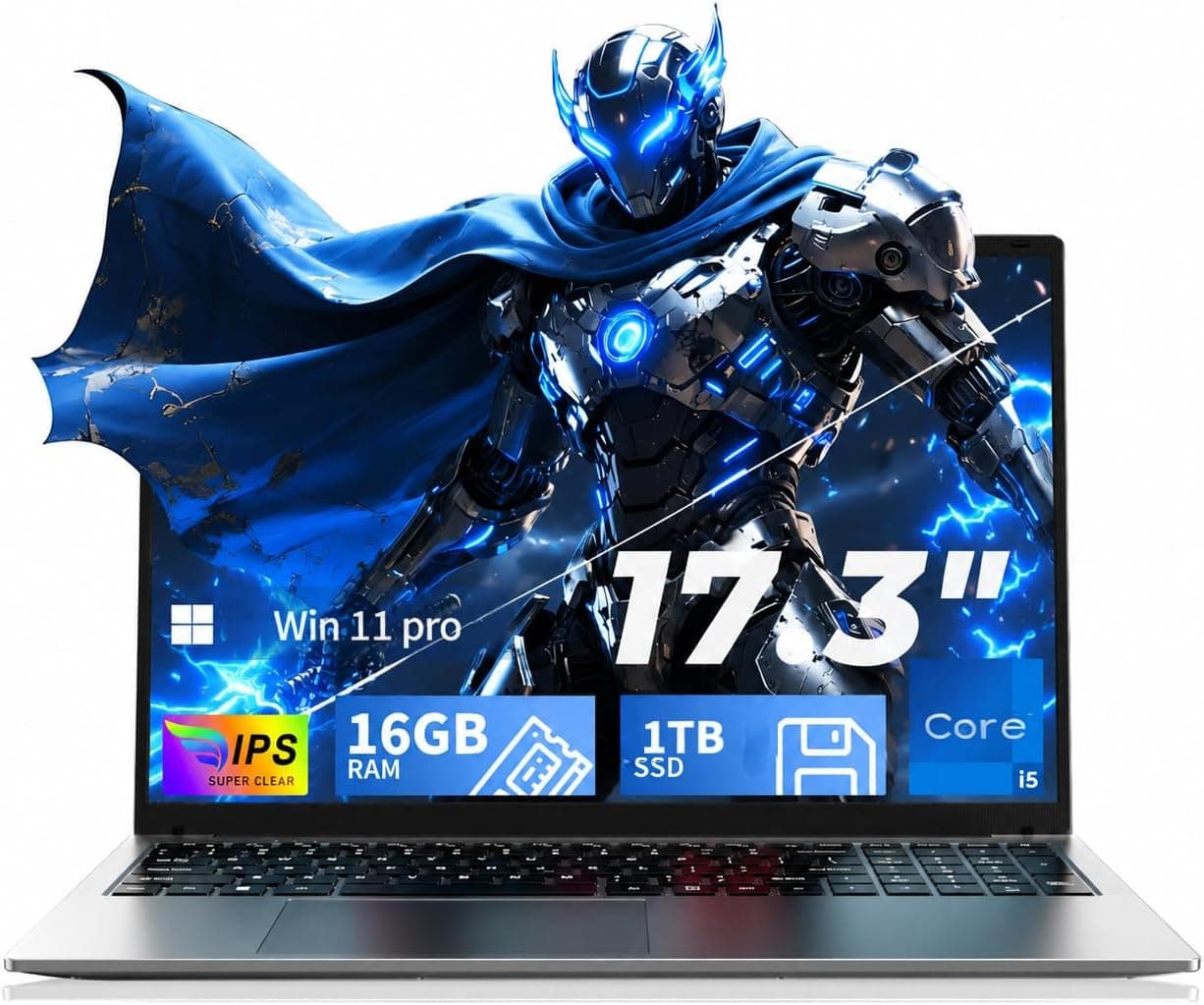 Ordenador Portátil 17,3", i5-7Y57, 16GB RAM 1TB SSD, Win 11 Pro