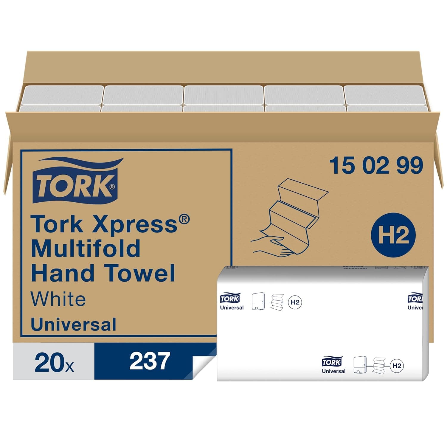 Tork Xpress 150299 Toallas de mano de papel, 20 x 237 Hojas