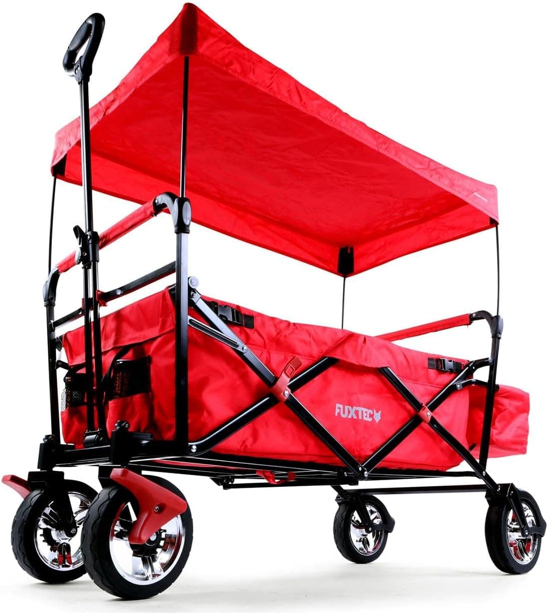 FUXTEC Bollerwagen faltbar CT-500 • Feststellbremse • Vollprofilreifen