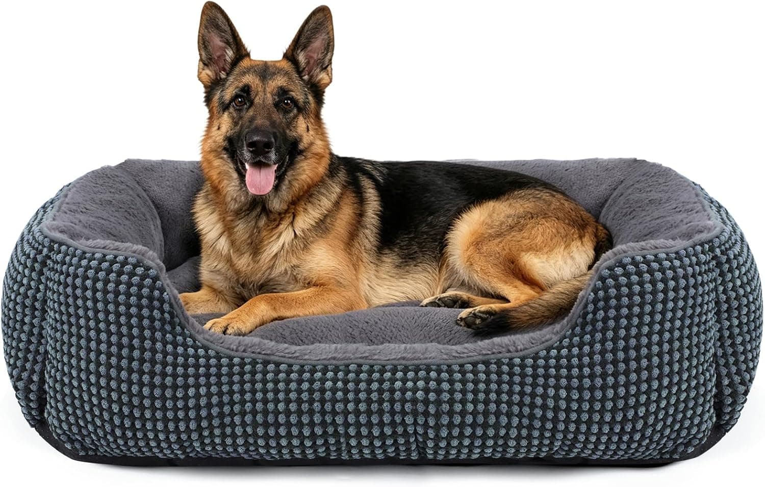 FURTIME Cama Perro XXL Grande, Cama para Perros Lavable, 106x80x23cm