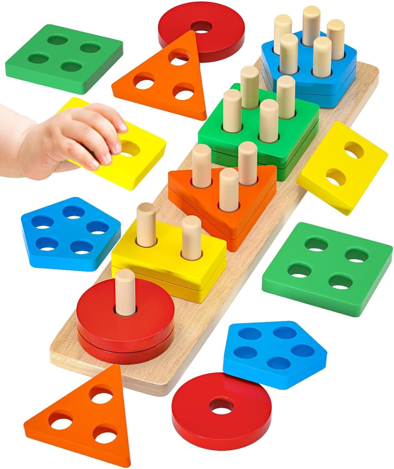 Uping Juguetes Niños 1 Año 2 Años - Juegos Montessori Educativos Madera