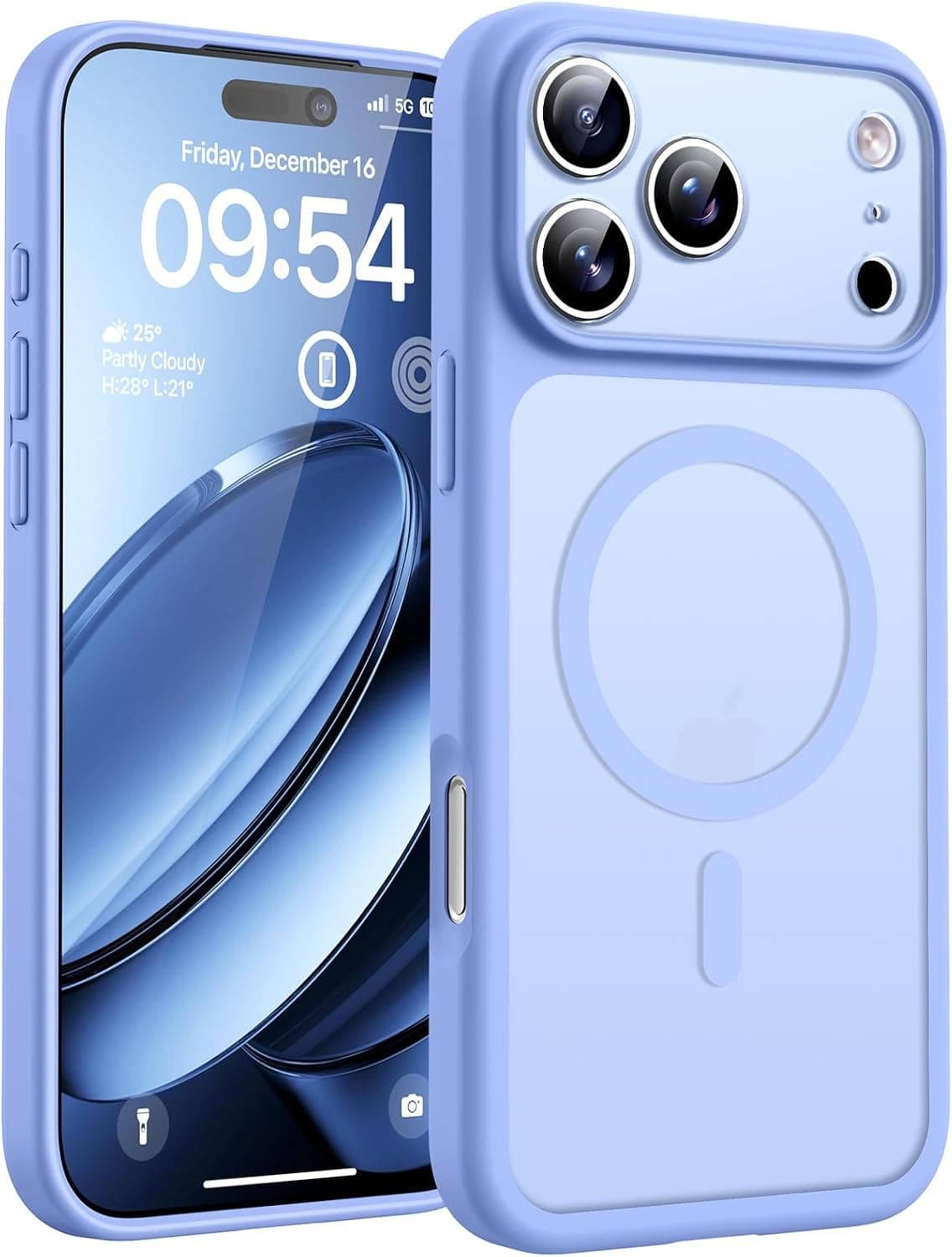 TOCOL Funda para iPhone 17 Pro, Compatible con MagSafe, Azul Claro