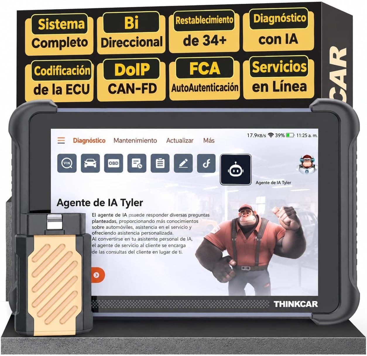 OBD2 Diagnosis, Thinkcar 689BT Diagnóstico Inteligente con IA Todos Sistema
