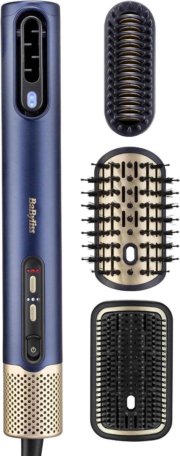 BaByliss Air Wand - Secador, Alisador y Styler, Todo en Uno - Azul