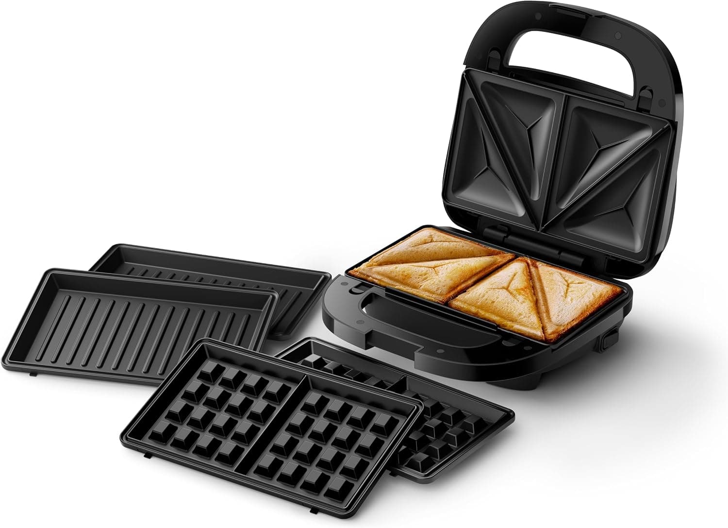 Philips 5000 Sandwichera Grill 3 en 1, 750 W, Placas Antiadherentes
