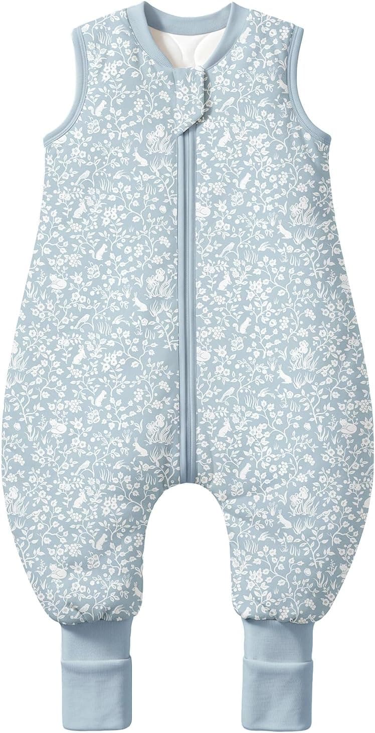Mosebears Saco de Dormir para Bebé con Piernas 18-36 Meses 2,5 TOG Algodón Transpirable Varias Tallas