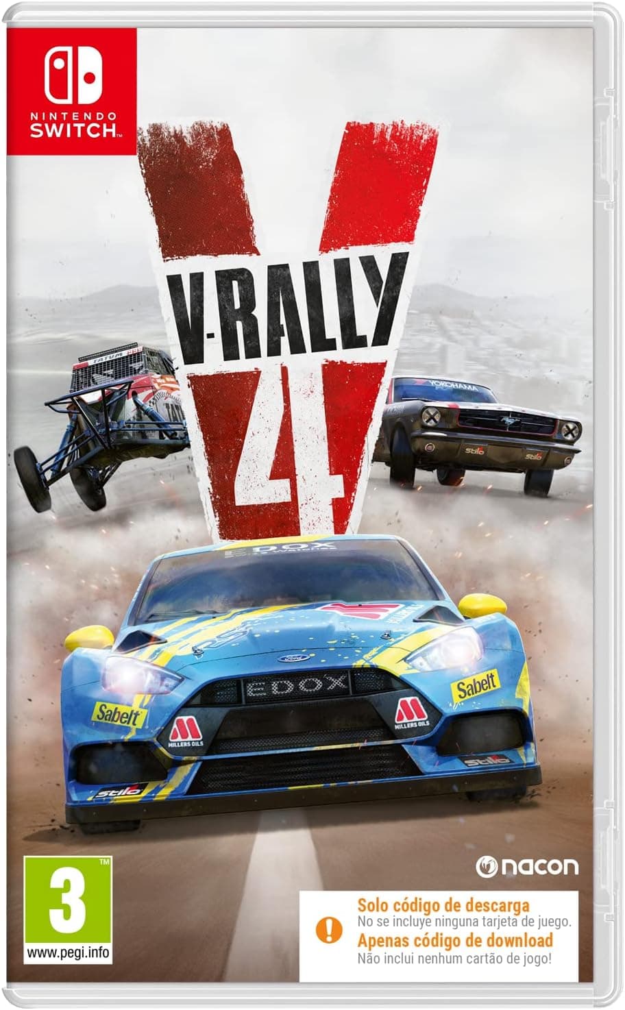 Nacon - V-RALLY 4 - Videojuego para Nintendo Switch - Código de descarga -[Versión Española]