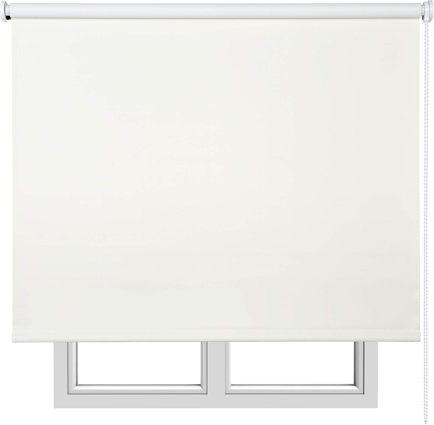 STORESBASIC Estor Enrollable Opaco Blackout Crudo 45x180 (Ancho x Alto)