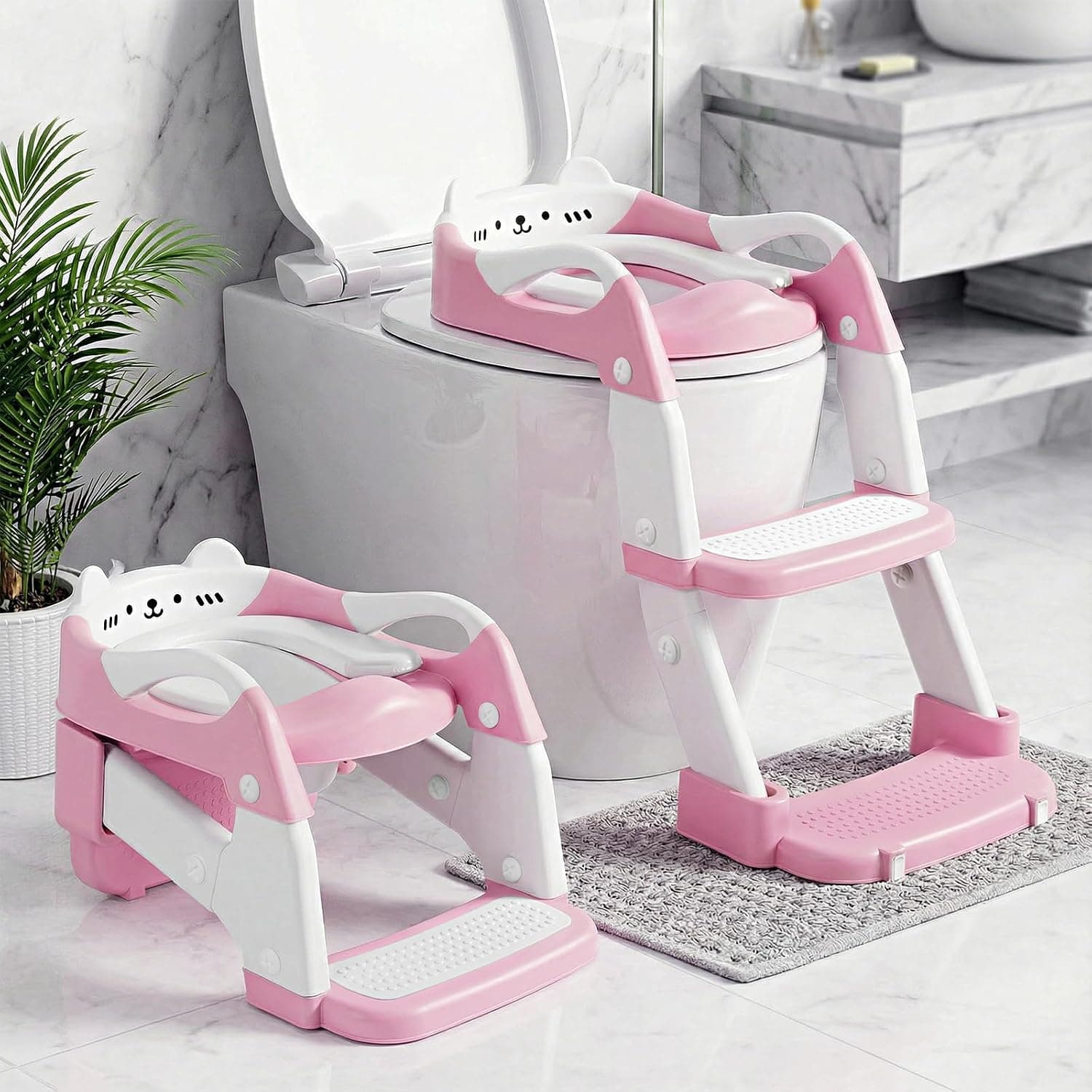 Adaptador Wc Niños, 2 in 1 Upgraded Orinal Portatil, Oso