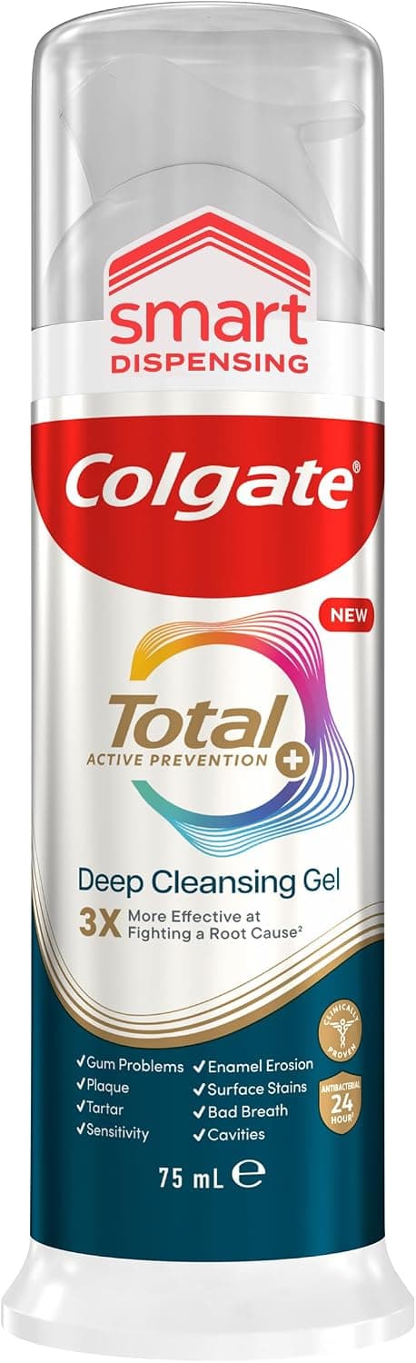 Colgate Total Prevención Activa, Pasta de Dientes en gel, Smart Pump 75ml