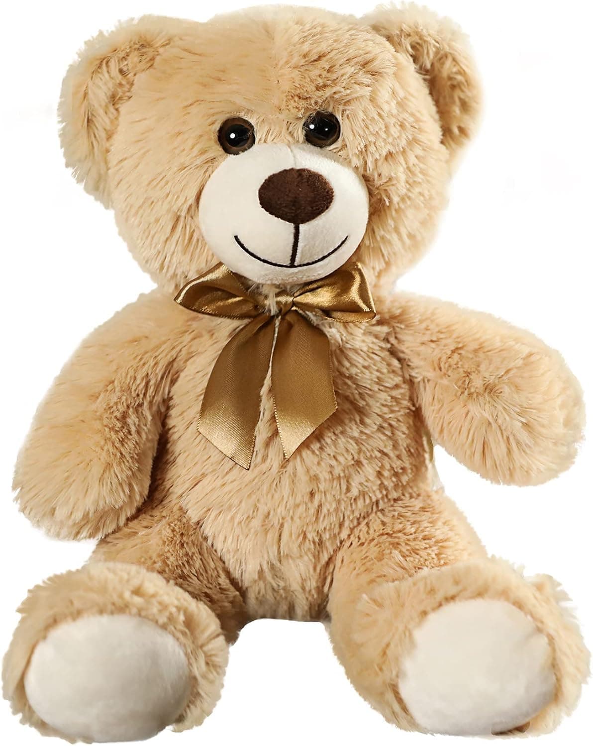 SNOWOLF Oso de Peluche para Baby Shower, Juguetes de Peluche para niños, niñas, cumpleaños, Navidad, día de San Valentín (35 cm, Caqui)