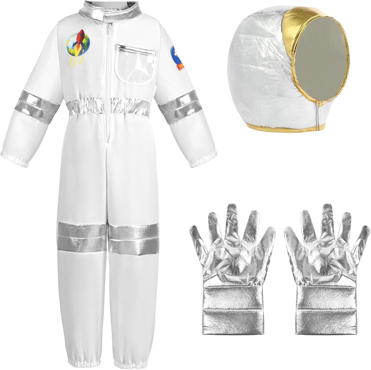 Aomig Disfraz Astronauta, Casco Traje, 4-8 Años