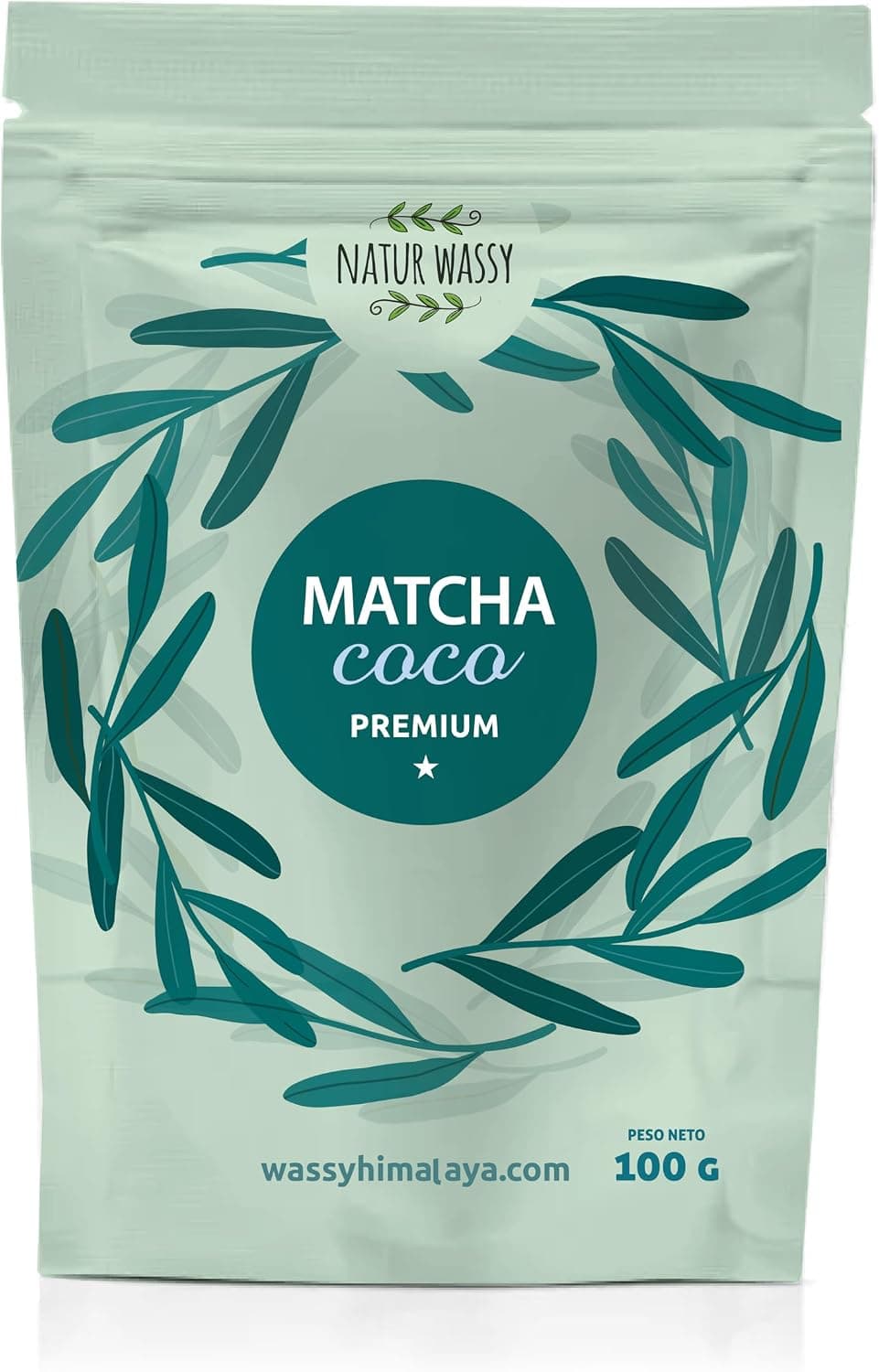 Te Matcha, Grado PREMIUM, Sabor Coco. 100% Natural. 100Gr De Te Verde Matcha Sabor a Coco, Potente Detox Y Antioxidante. Puro Matcha De Cultivo. 100 Dosis