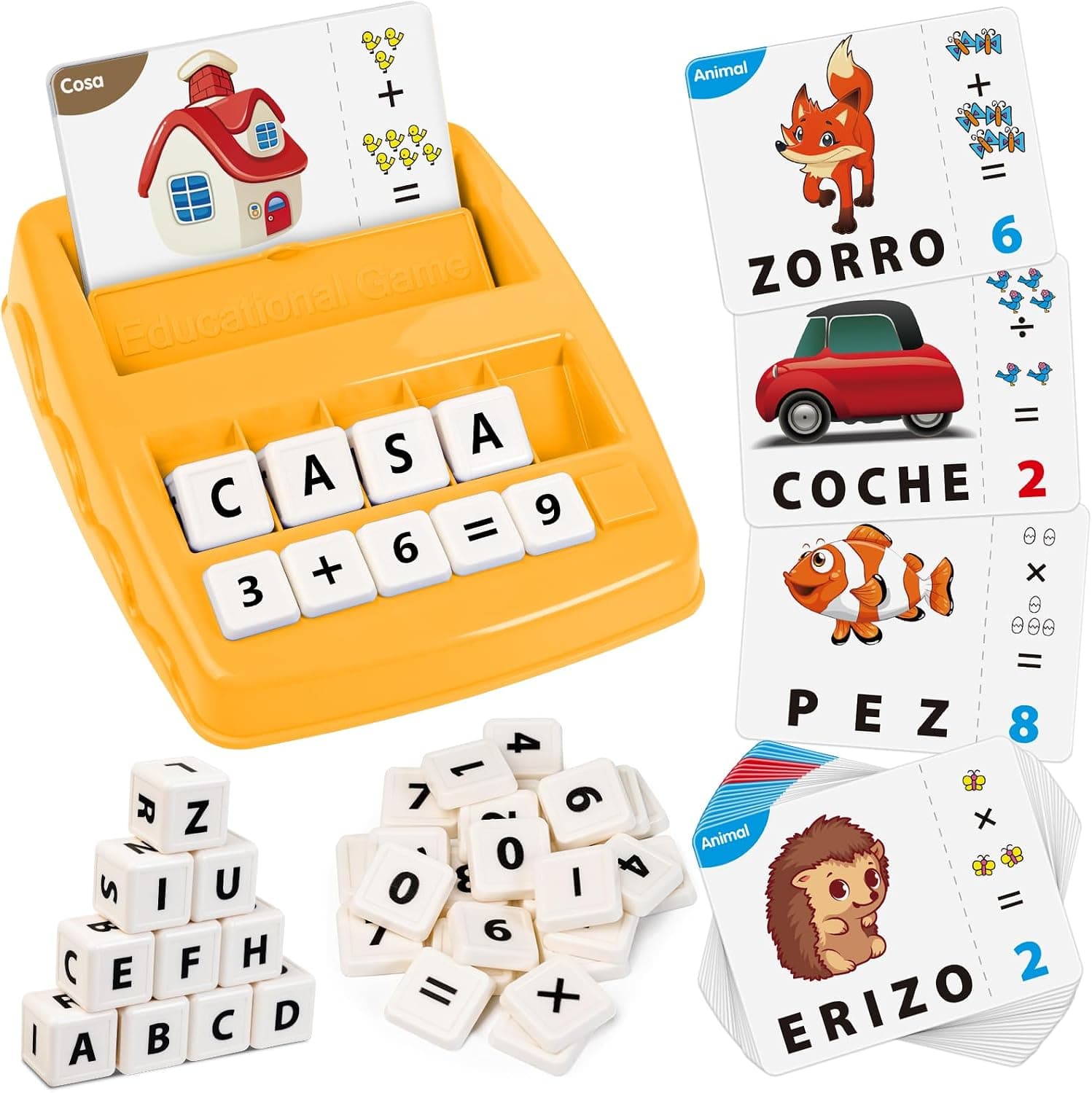 Joozmui Juguetes Niños 3 4 5 6 7 8 Años, Juegos Educativos Niños 3-8 Años Regalo Niña 3-8 Años Juguetes Niña Aprender a Leer Juguetes Montessori