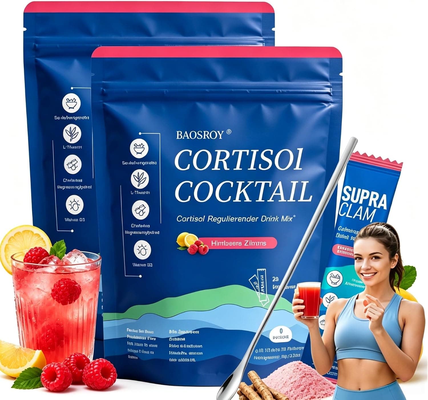 Super Cortisol,2026 Polvo de Cortisol Super 40 unidades,Cortisol Bajada de Peso,Permanecer Relajado y Reducir el Estrés de Forma Natura